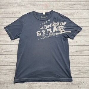 Private Member T-Shirt Men's Medium Navy Blue Classic Short Sleeve Skater Surfer